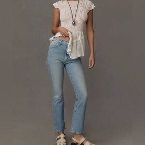 NEW MOTHER The Hustler High-Rise Ankle Fray Jeans Size 25